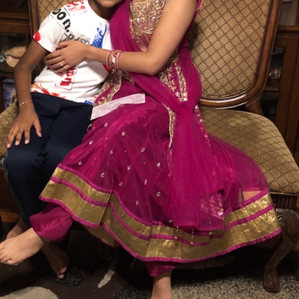 Pink Anarkali - Picture 4 of 5